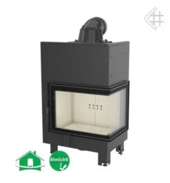 *EEK A - Eck-Kamineinsatz Kratki MBZ 13, Seitenglas Rechts - 13 KW