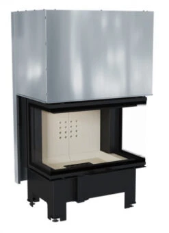 *EEK A - 3-Scheiben-Kamineinsatz KRATKI NBC 10 Mit Schiebetür - 10 KW