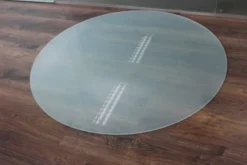 Kreis *Frosty* 100x100cm - Funkenschutzplatte Milchglas Kaminbodenplatte Glasplatte -Kaminöfen Verkaufsgeschäft kreis milchglas3