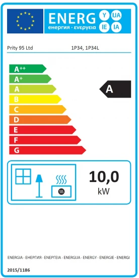 EEK A Küchenofen Holzherd Prity 1P34 Rauchrohr Rechts – 10kW + BIMSCHV II 2 EEK A Küchenofen Holzherd Prity 1P34 Rauchrohr Rechts – 10kW + BIMSCHV II – Bild 2