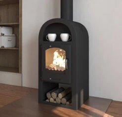 EEK A+ Kaminofen Victoria Maestro Schwarz - 9 KW