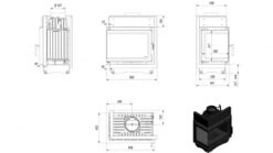 *EEK A - Eck-Guss-Kamineinsatz Kratki MAJA/L/BS/DECO Mit Seitenglas Links - 8kW + BIMSCHV II -Kaminöfen Verkaufsgeschäft masse maja l bs deco