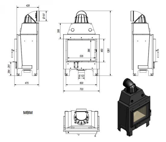 *EEK A - Kamineinsatz Kratki MBM 10 Mit 10 KW 4 *EEK A - Kamineinsatz Kratki MBM 10 Mit 10 KW – Bild 4