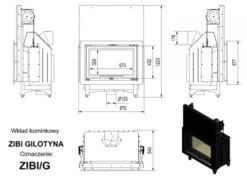 *EEK A - Kamineinsatz Kratki ZIBI/G Mit Schiebetür - BIMSCHV II - 11kW -Kaminöfen Verkaufsgeschäft n wymiary zibi gilotyna