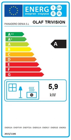 EEK A 3-Scheiben-Kaminofen Panadero OLAF TRIVISION, Raumluftunabh. -5,9kW 2 EEK A 3-Scheiben-Kaminofen Panadero OLAF TRIVISION, Raumluftunabh. -5,9kW – Bild 2