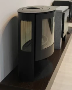 EEK A 3-Scheiben-Design-Kaminofen Panadero IRIS EcoDesign + Ext. Zuluft - 7,8kW -Kaminöfen Verkaufsgeschäft panadero iris2 messe