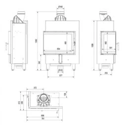 *EEK A+ Eck-Kamineinsatz Kratki LUCY/12/SLIM/L/BS Mit Seitenglas Links - 8kW 12 *EEK A+ Eck-Kamineinsatz Kratki LUCY/12/SLIM/L/BS Mit Seitenglas Links - 8kW -Kaminöfen Verkaufsgeschäft rys tech lucy 12 slim l bs 1
