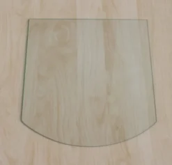 Segmentbogen 100x120cm - Funkenschutzplatte Kaminbodenplatte Glasplatte