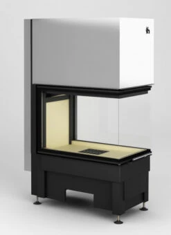 EEK A+ 3 Scheiben-Kamineinsatz HAJDUK VOLCANO 3PLU H Schiebetür - 11 KW