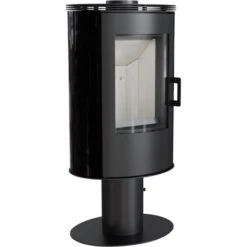 *EEK A - Kaminofen Kratki KOZA AB S N Mit Standfuß Und Schwarzen Kacheln - 8 KW