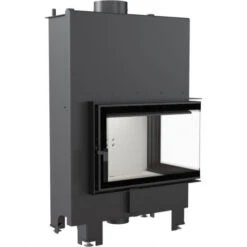 Kaminöfen Verkaufsgeschäft 24 *EEK A+ - Eck-Wasserführender Kamineinsatz Kratki MBM 10 PW Mit Seitenglas Rechts - 12 KW